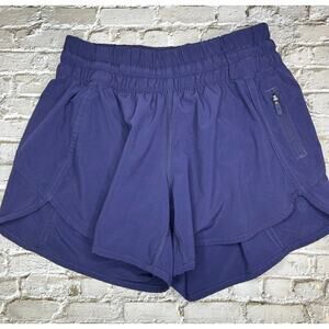 Lululemon Tracker Short V 4" Size 6 Stony Grape Activewear Run Gym